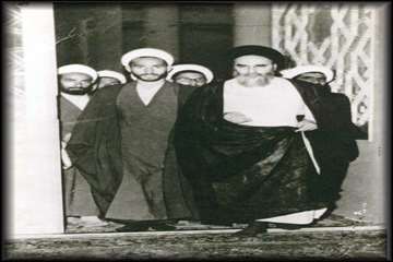 در محضر امام خمینی(ره) مسجد اعظم قم- 1342